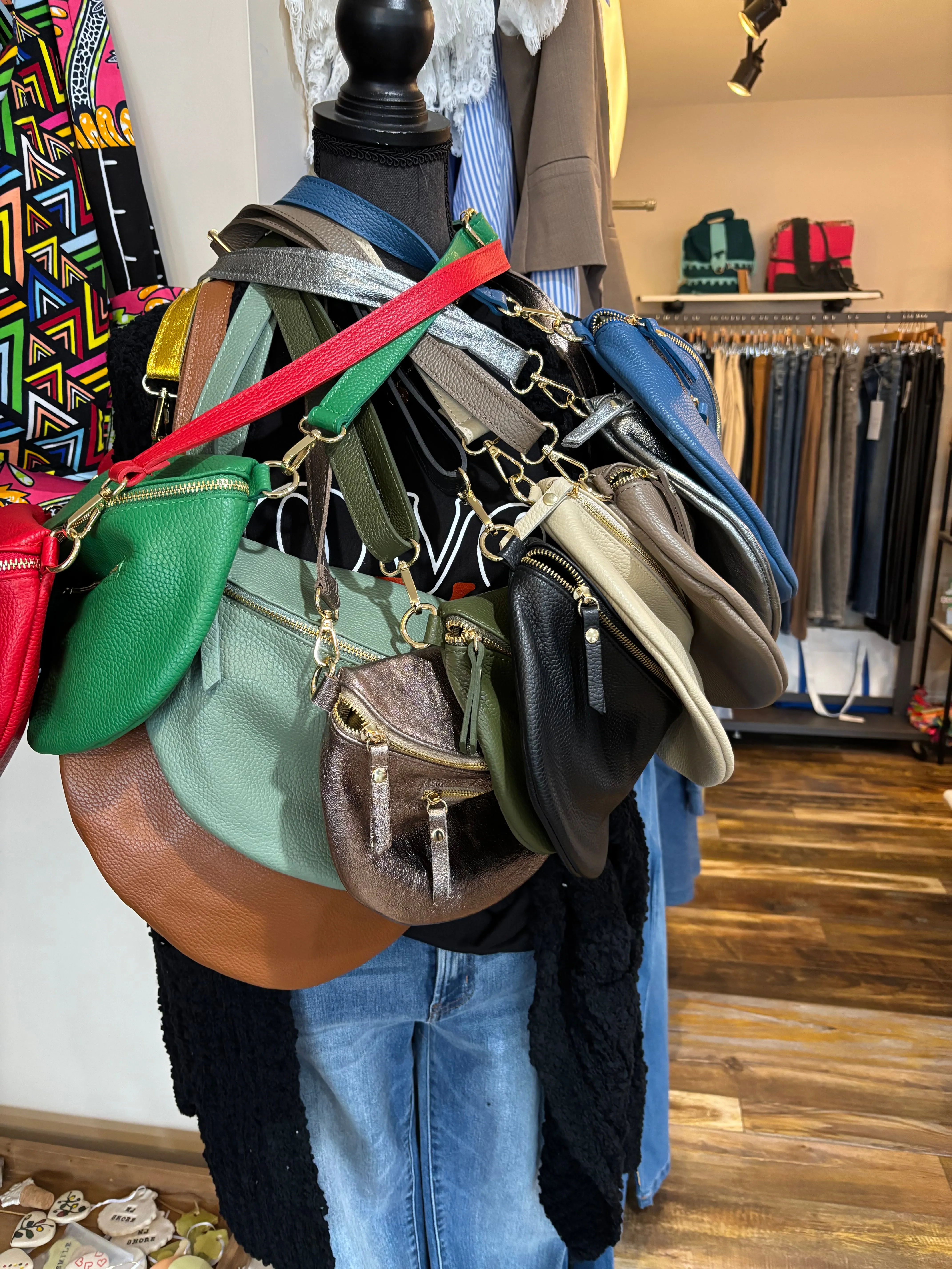Restocked Italian Leather Sling - New Colors!