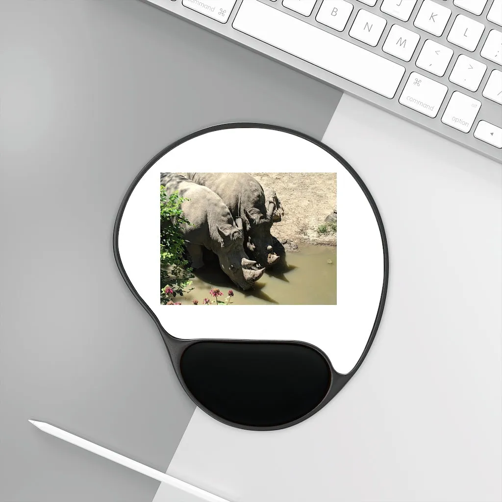 Rhinos Mouse Pad With Wrist Rest