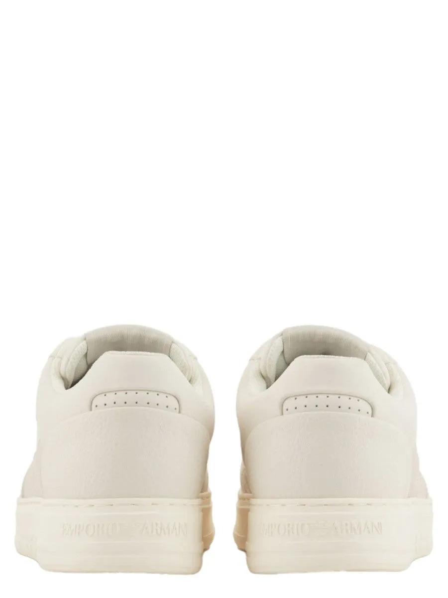 Sneakers con dettaglio cucitura in pelle rigenerata ASV