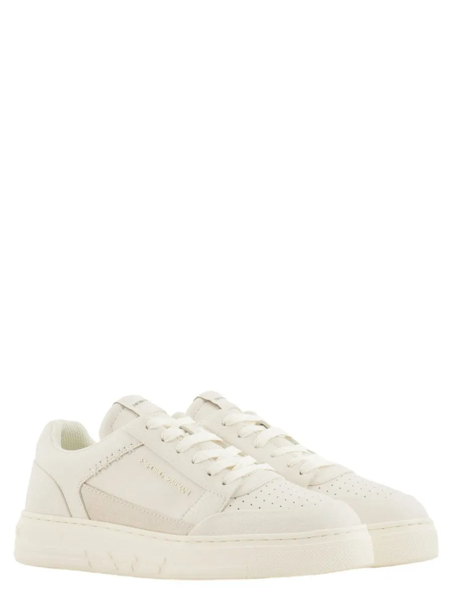 Sneakers in pelle rigenerata con dettagli a contrasto ASV