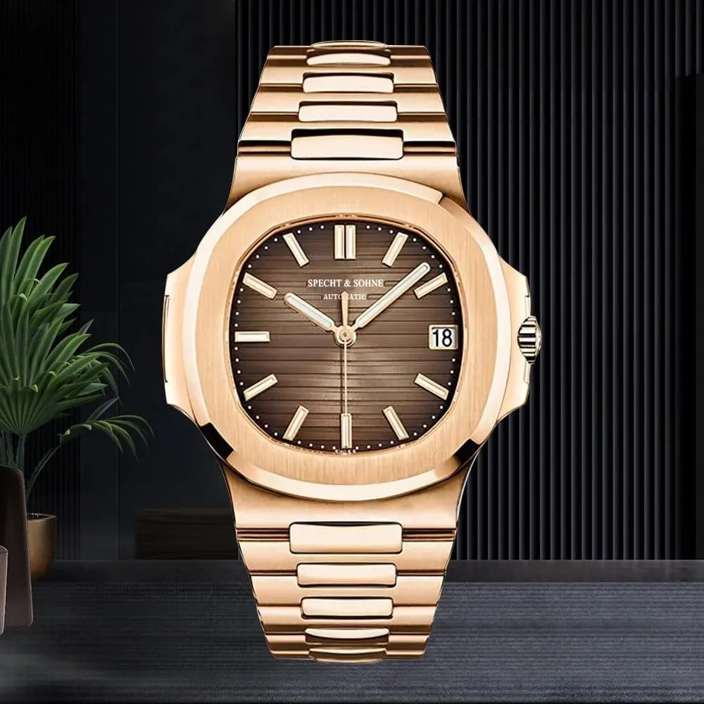 SPECHT&SOHNE Automatic Watches for Men Japan Miyota 8215 Mechanical Watch Stainless Steel Sapphire Waterproof