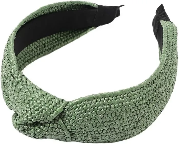 Straw Headband, Hairpin Headband, Simple And Wide Edged, Fresh And Knotted Headband