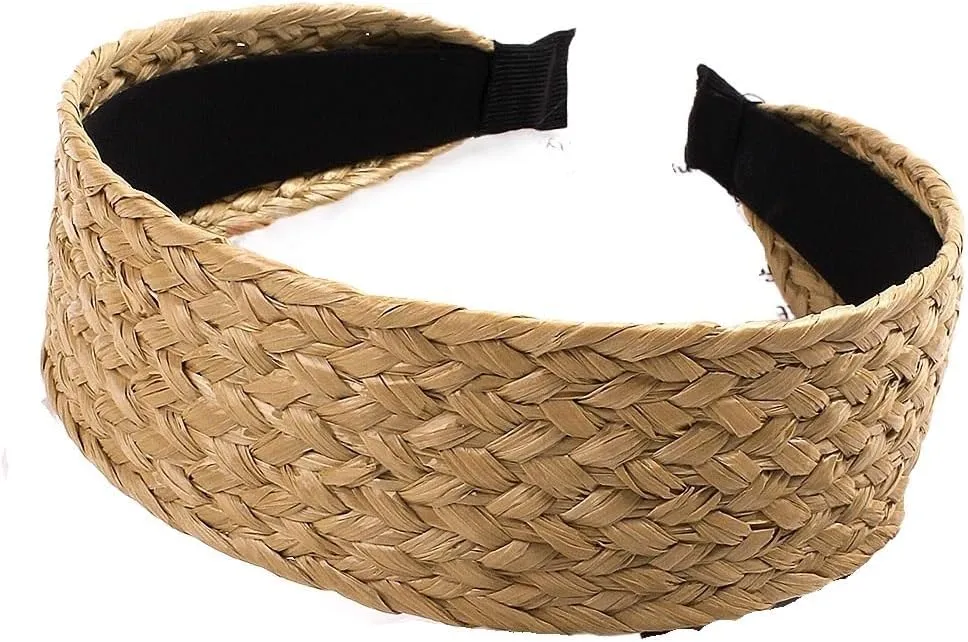 Straw Headband, Hairpin Headband, Simple And Wide Edged, Fresh And Knotted Headband