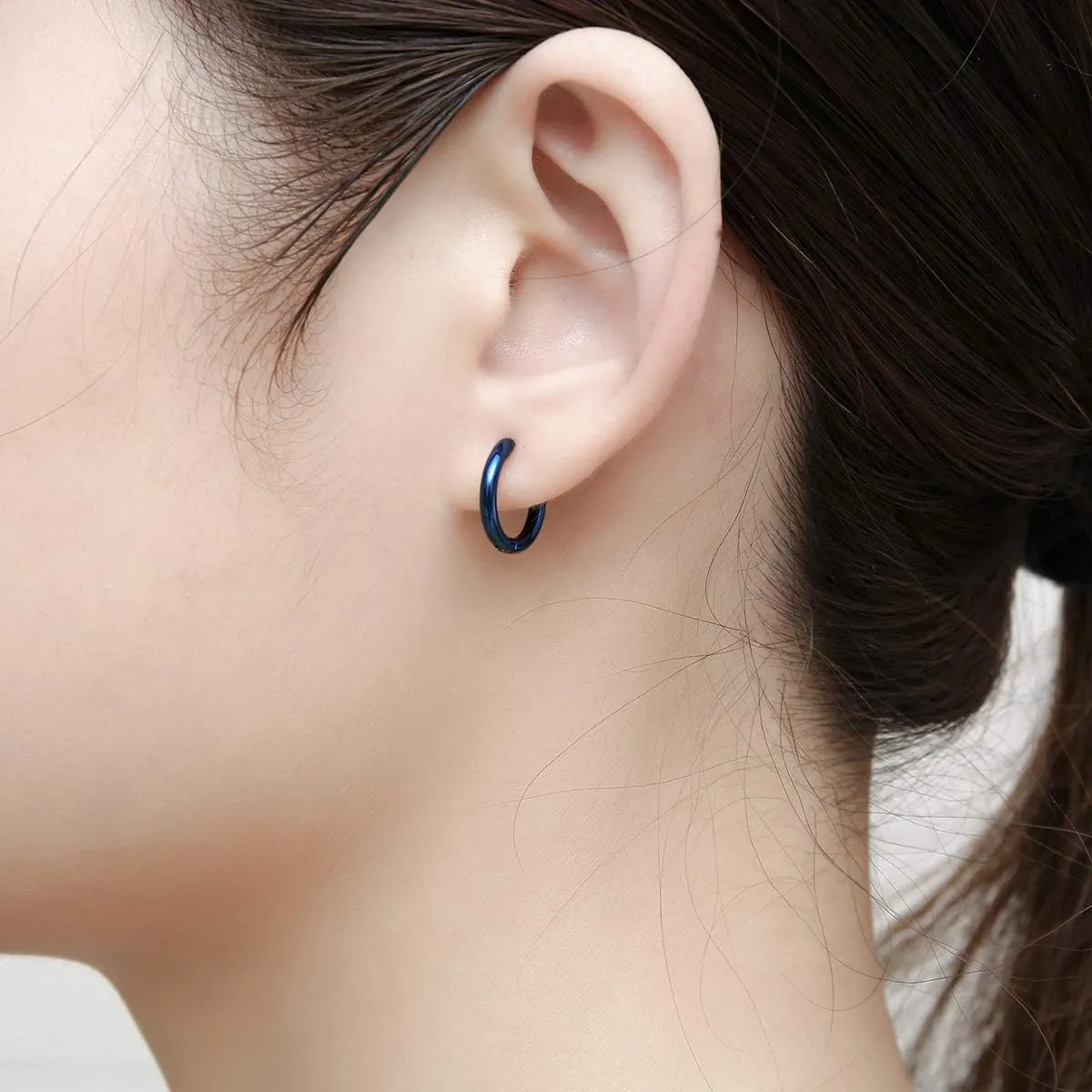 Surgical Stainless Steel Hoop Earrings 8mm/10mm/12mm Small Huggie Hoop Earrings for Women and Men