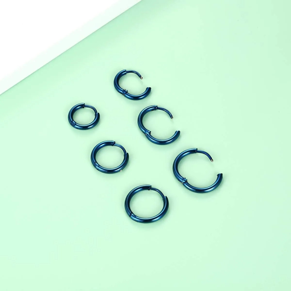 Surgical Stainless Steel Hoop Earrings 8mm/10mm/12mm Small Huggie Hoop Earrings for Women and Men