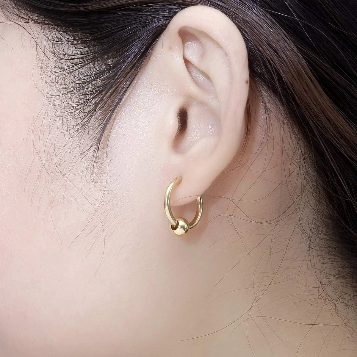 Surgical Stainless Steel Small Hoop Earrings 10mm/12mm/14mm Huggie Hoop Earrings for Women and Men