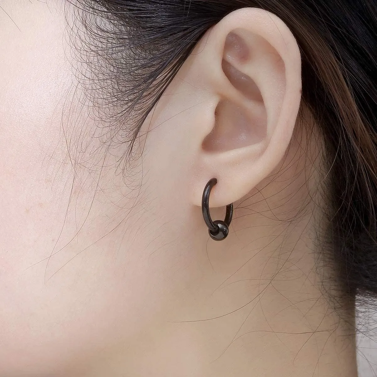 Surgical Stainless Steel Small Hoop Earrings 10mm/12mm/14mm Huggie Hoop Earrings for Women and Men