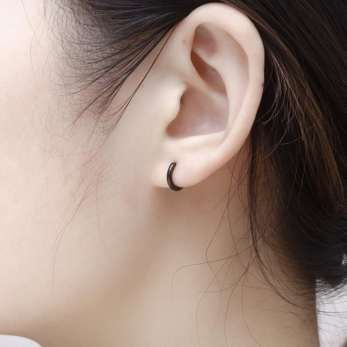 Surgical Stainless Steel Thin Hoop Earrings 6mm/8mm/10mm Small Huggie Hoop Earrings for Women and Men