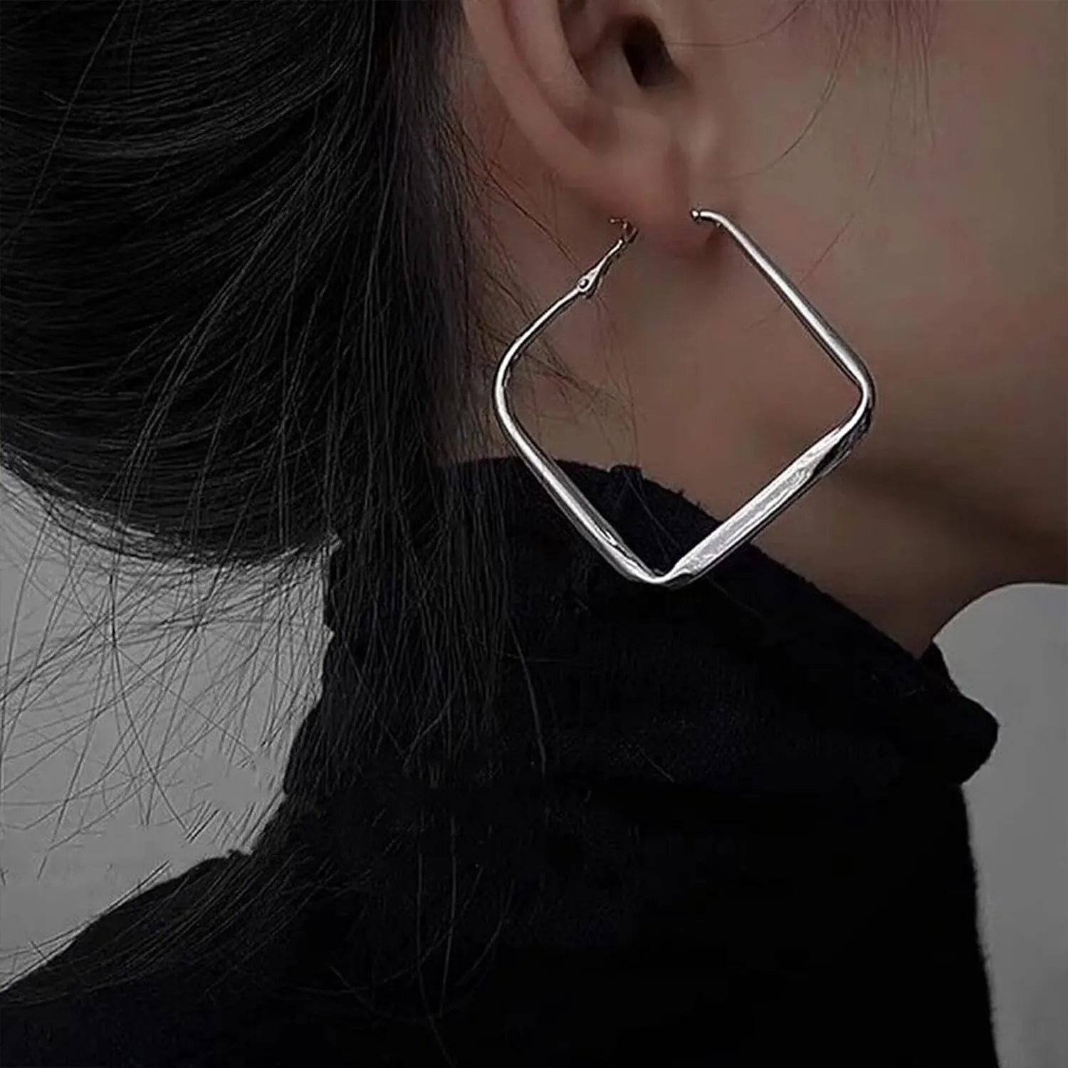 Thick Gold Hoop Earrings for Women Large Gold Hoops Earrings Chunky Statement Hoops Jewelry Trendy