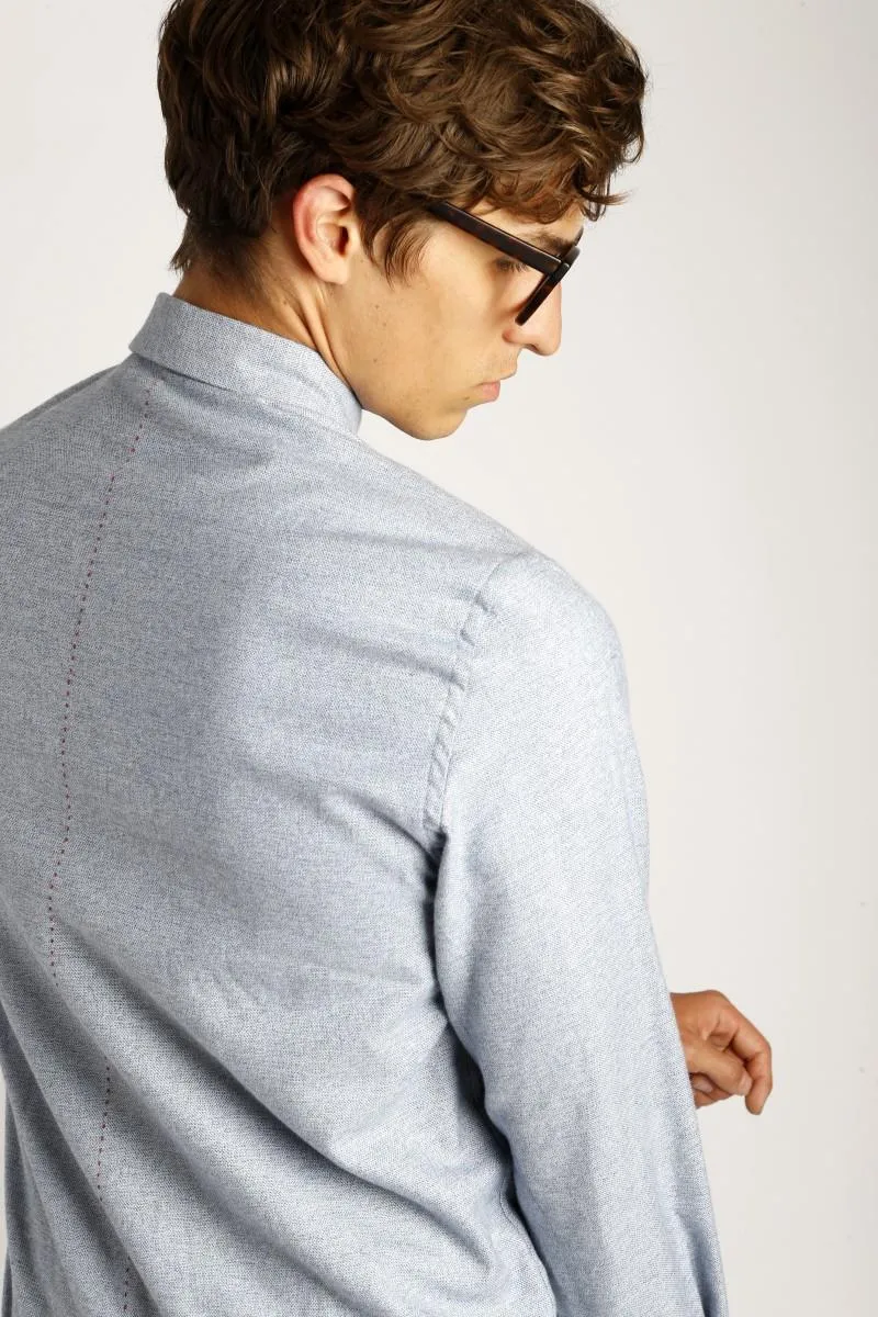 Tokyo Lumb Shirt (Blue Melange)