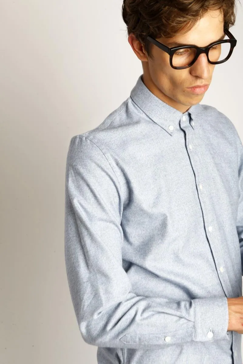 Tokyo Lumb Shirt (Blue Melange)
