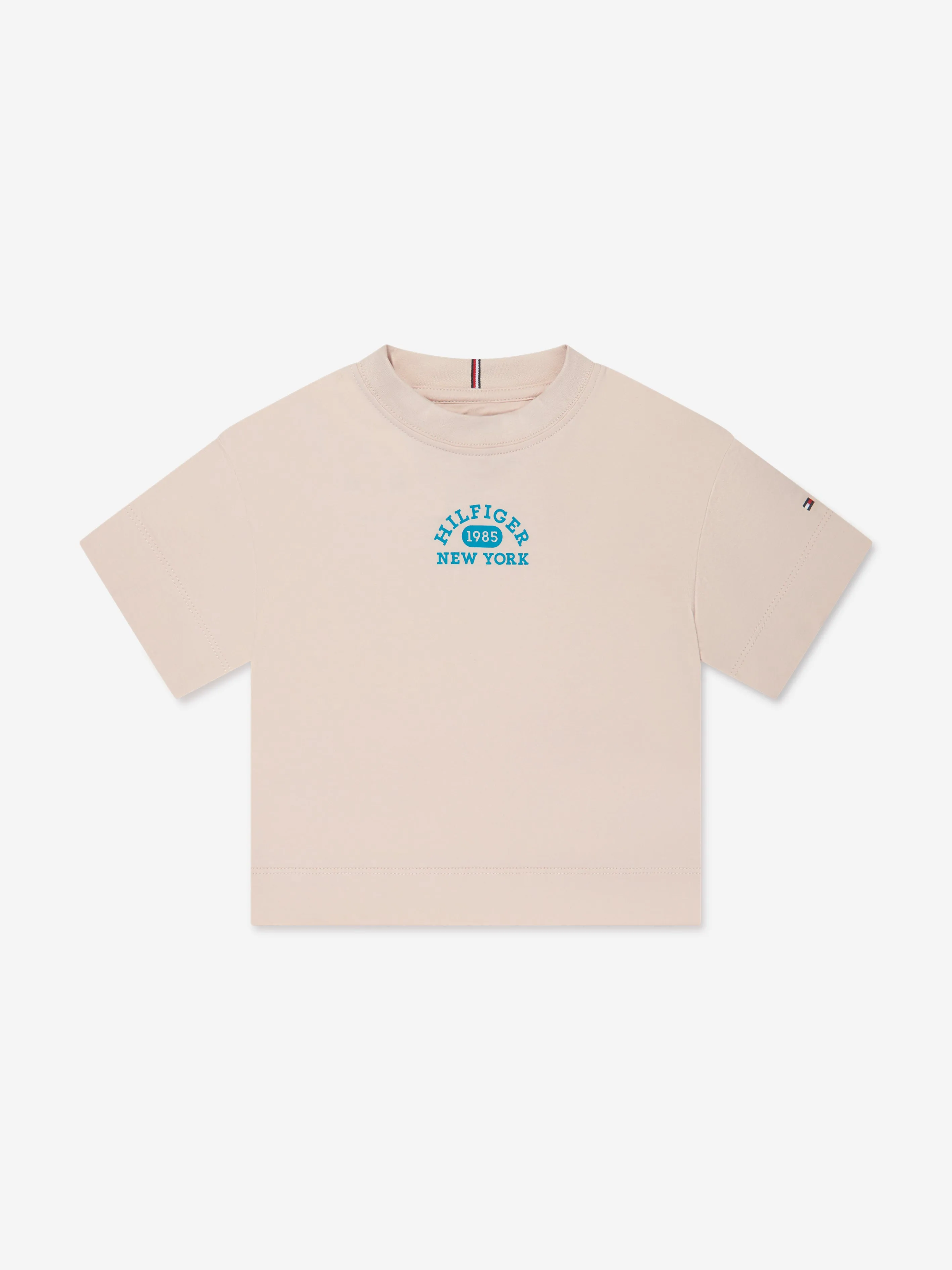 Tommy Hilfiger Girls Varsity T-Shirt in Beige