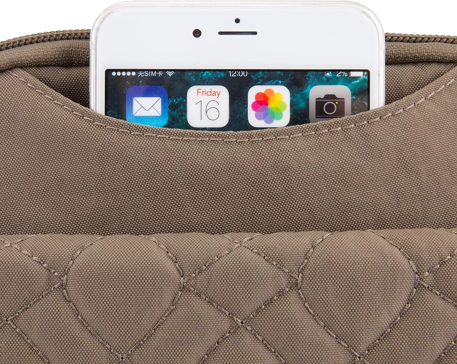 Travelon Anti-Theft Signature Quilted Slim Pouch