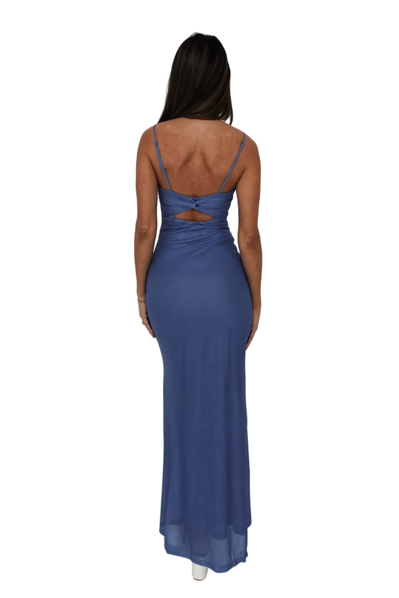 Ursula Floral Maxi Dress - Blue