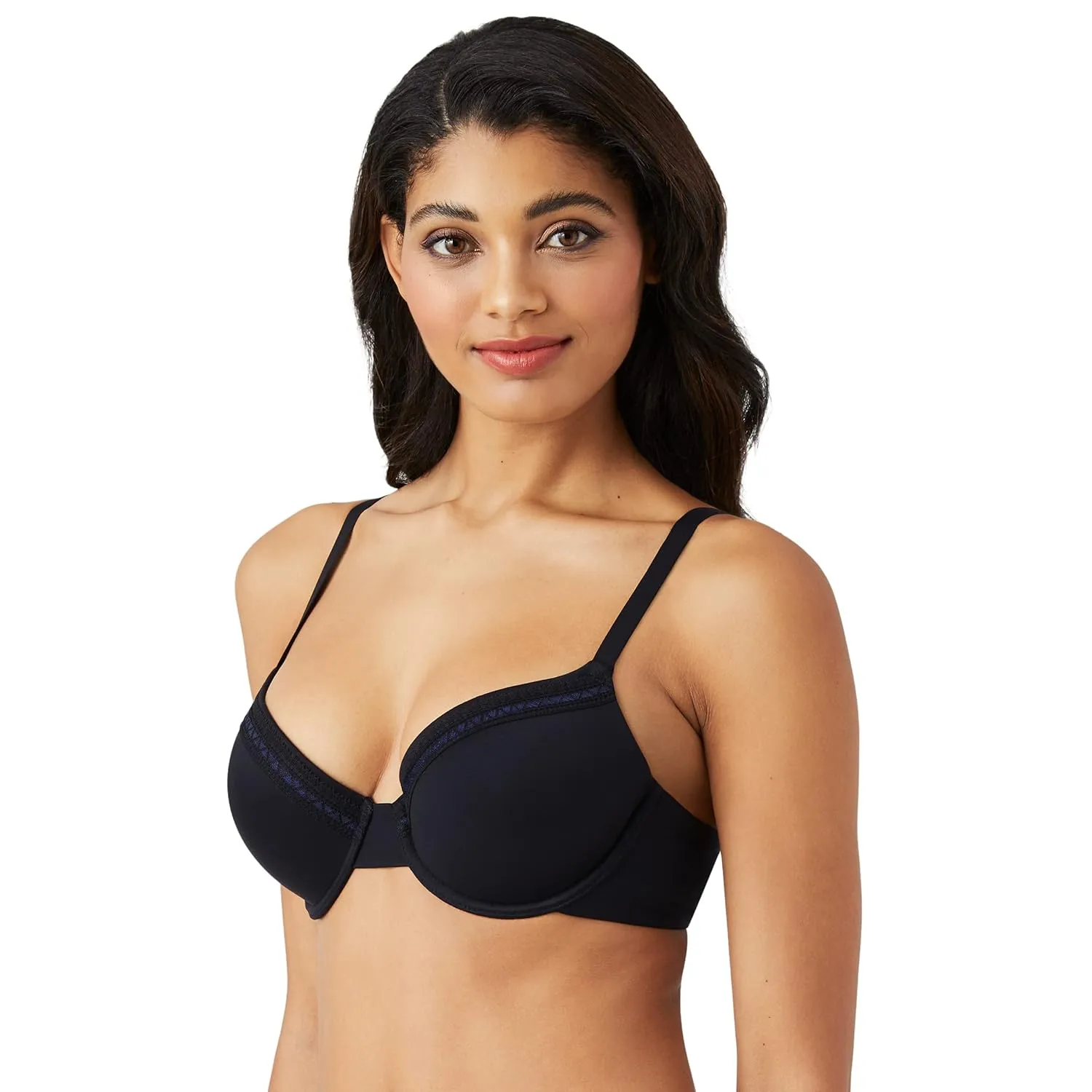 Wacoal Women's Perfect Primer Convertible Underwire T Shirt Bra, Black, 38DDD