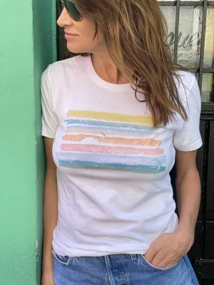 Water Colors Premium Ladies Christian Fitted T-Shirt