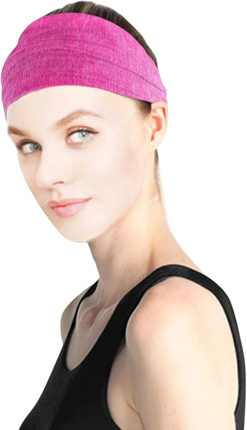 Women Knotted Turban Head Wrap Headband Wide Elastic Headband Sport Yoga Headwear Hats Turban Hat Sport Headbands