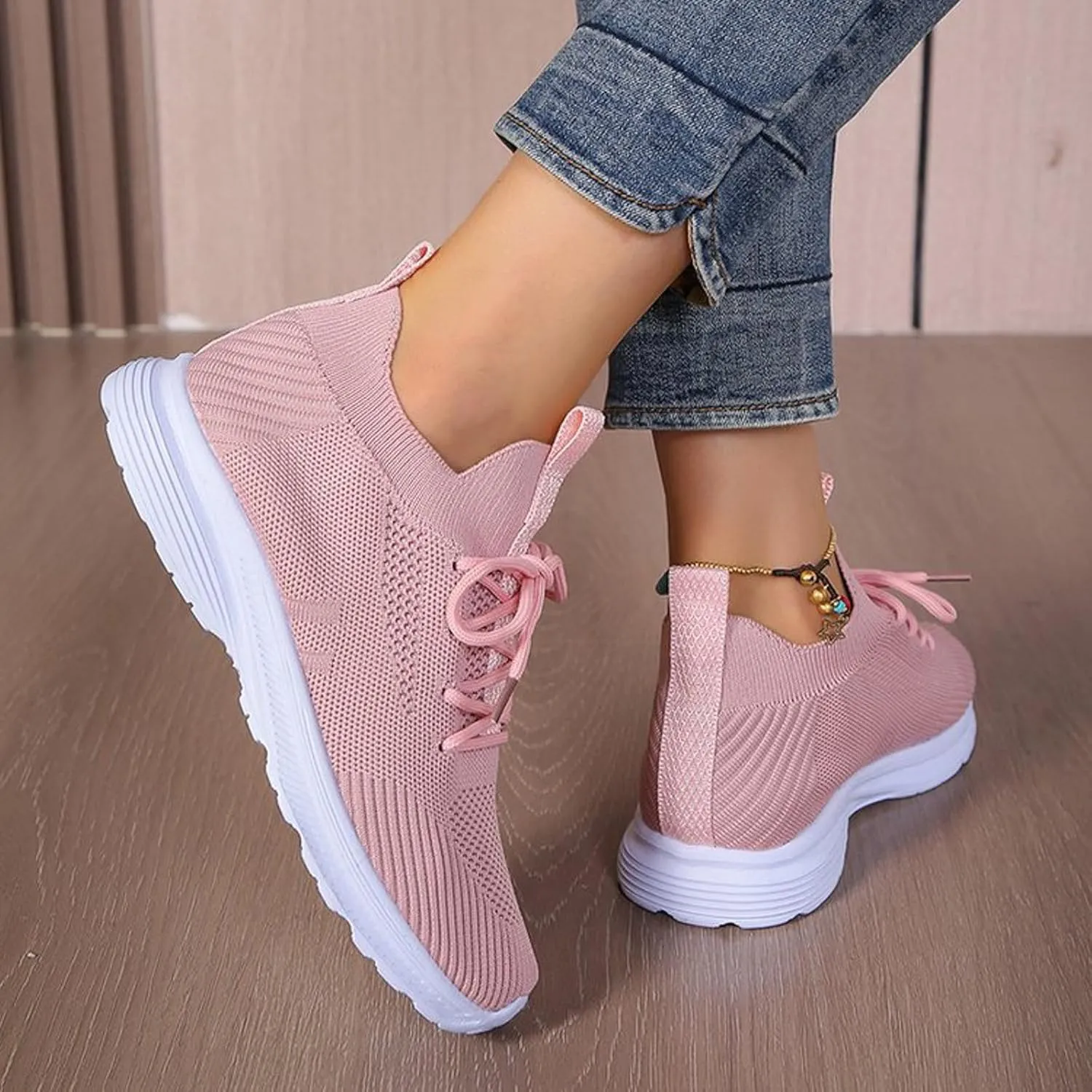Women Walking Shoes with Arch Support Orthopedic Shoes for Women Comfortable Running Shoes Breathable Mesh Womens Slip On Sneakers Tennis Shoes Lightweight Casual Air Cushion Sneakers