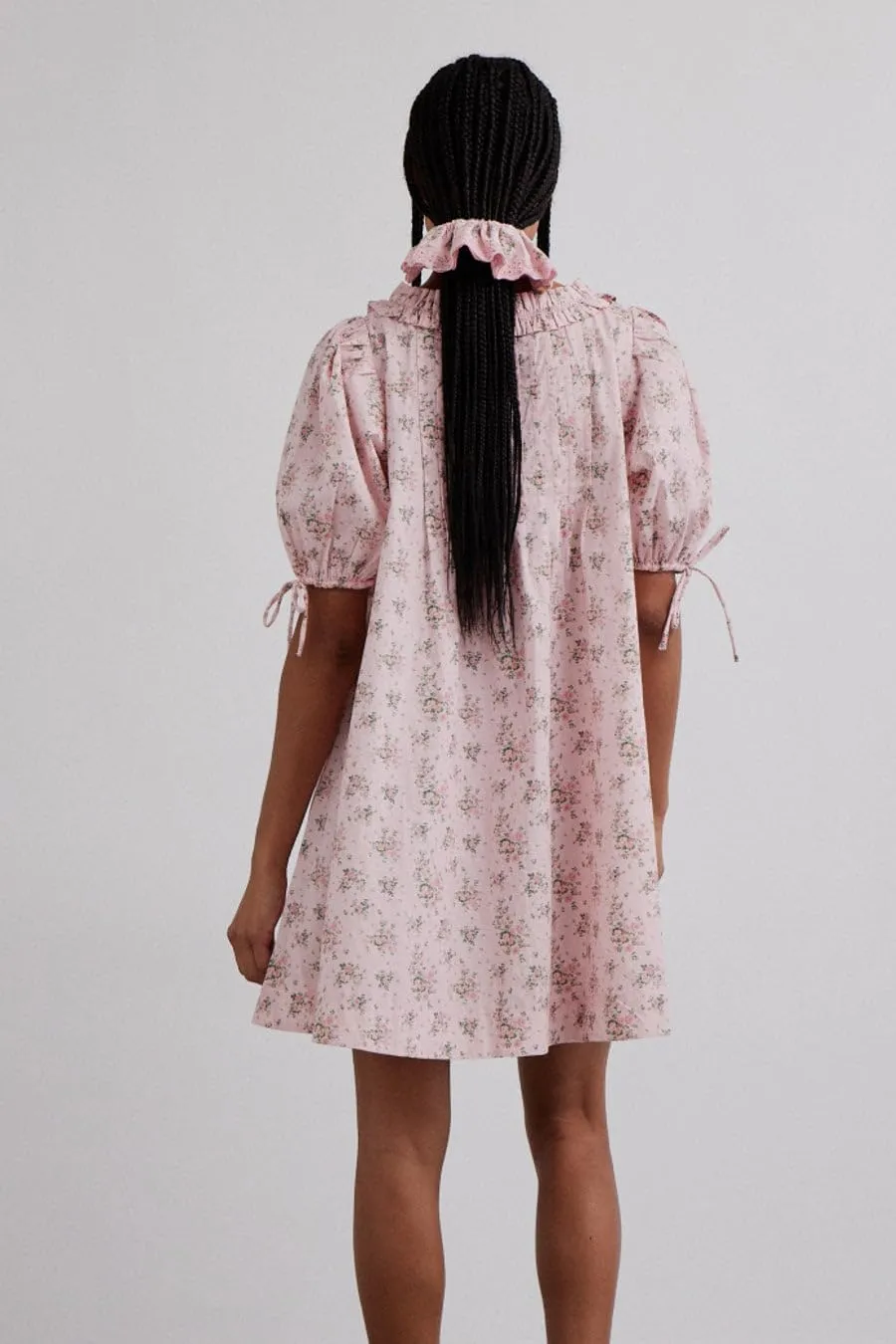 Women Y2k Short Puff Sleeve Flowy Babydoll Dress Square Neck Ruffle Beach Swing Mini Dress Cute Summer Nightgown