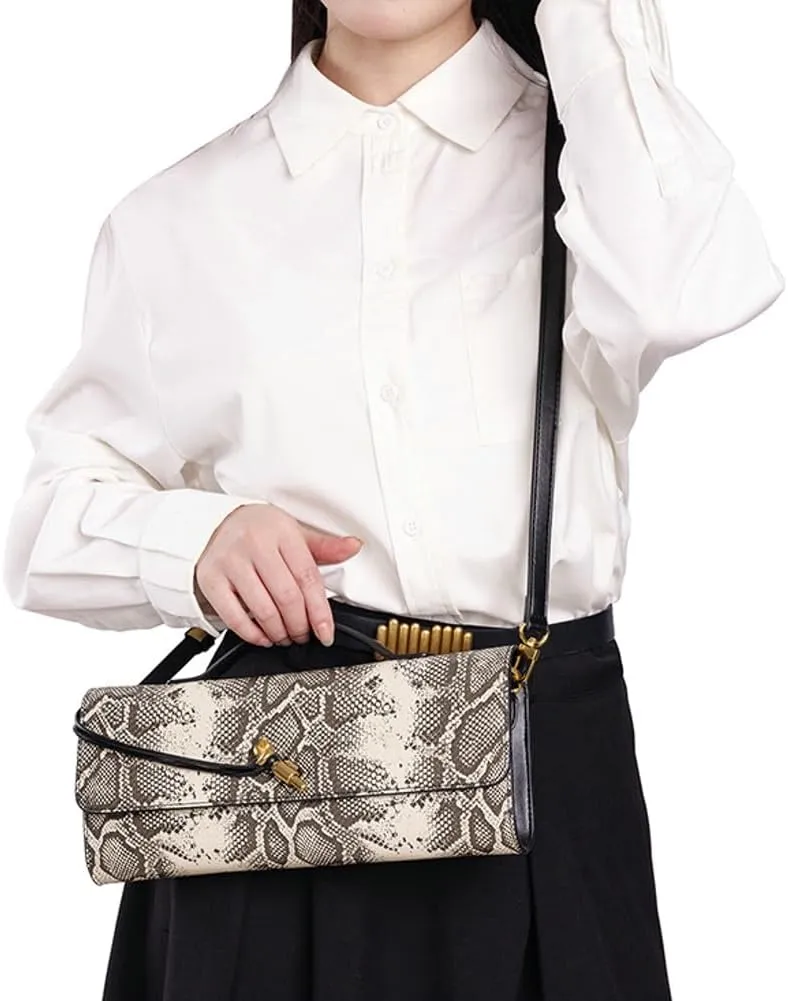 Womens Vegan Leather Clutch Bag Small Vintage Handbag Evening Party Purse Shoulder Crossbody Bag 2025