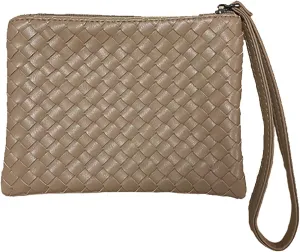 Woven Leather Hobo Bag With Purse - Top-handle Shoulder Bag, Large Capacity Soft Handbag for Women