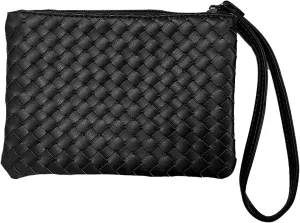 Woven Leather Hobo Bag With Purse - Top-handle Shoulder Bag, Large Capacity Soft Handbag for Women