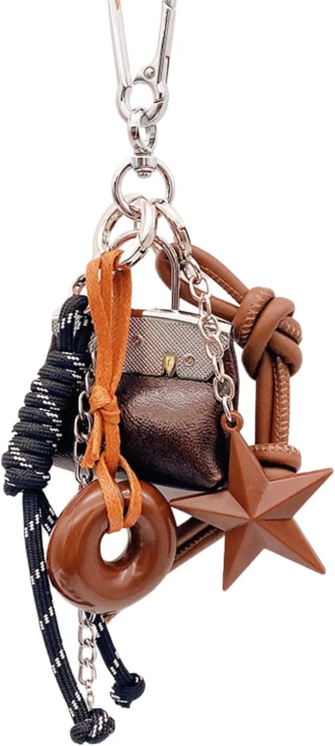 Y2k Purse Charms for Handbags Cute Bag Coquette Key Fob Sparkling Preppy Decor Purse Cutecore Keychain Charms Pendant