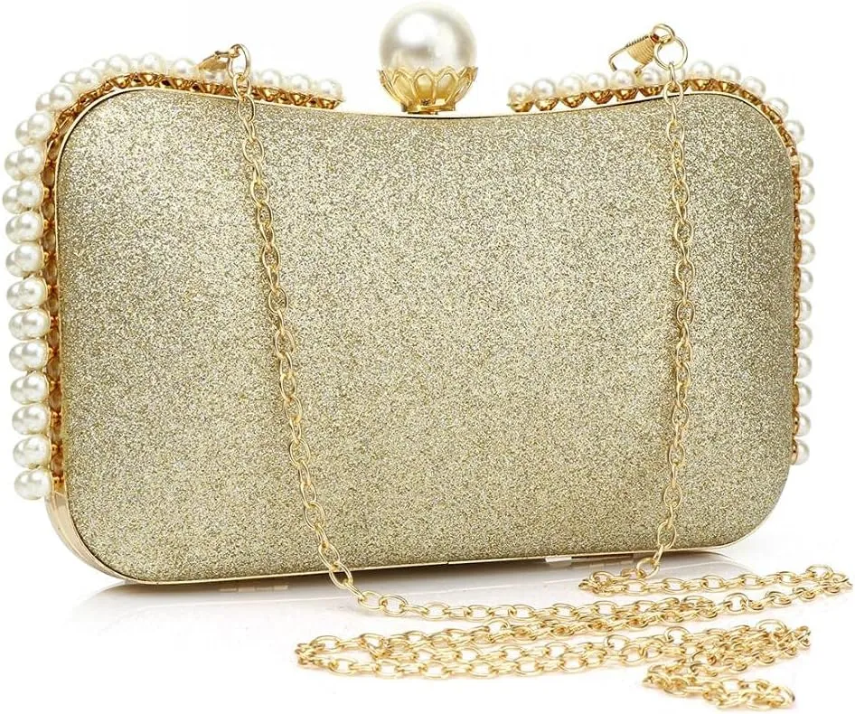 YYW Evening Clutch Bag, Womens Wedding Purse Bridal Prom Handbag Party Bags Sequin Bag